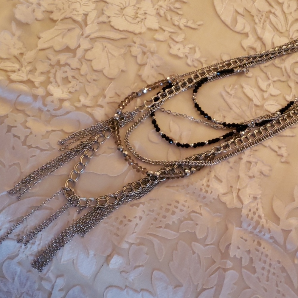NWOT, Silvertone Necklace from  Turkey